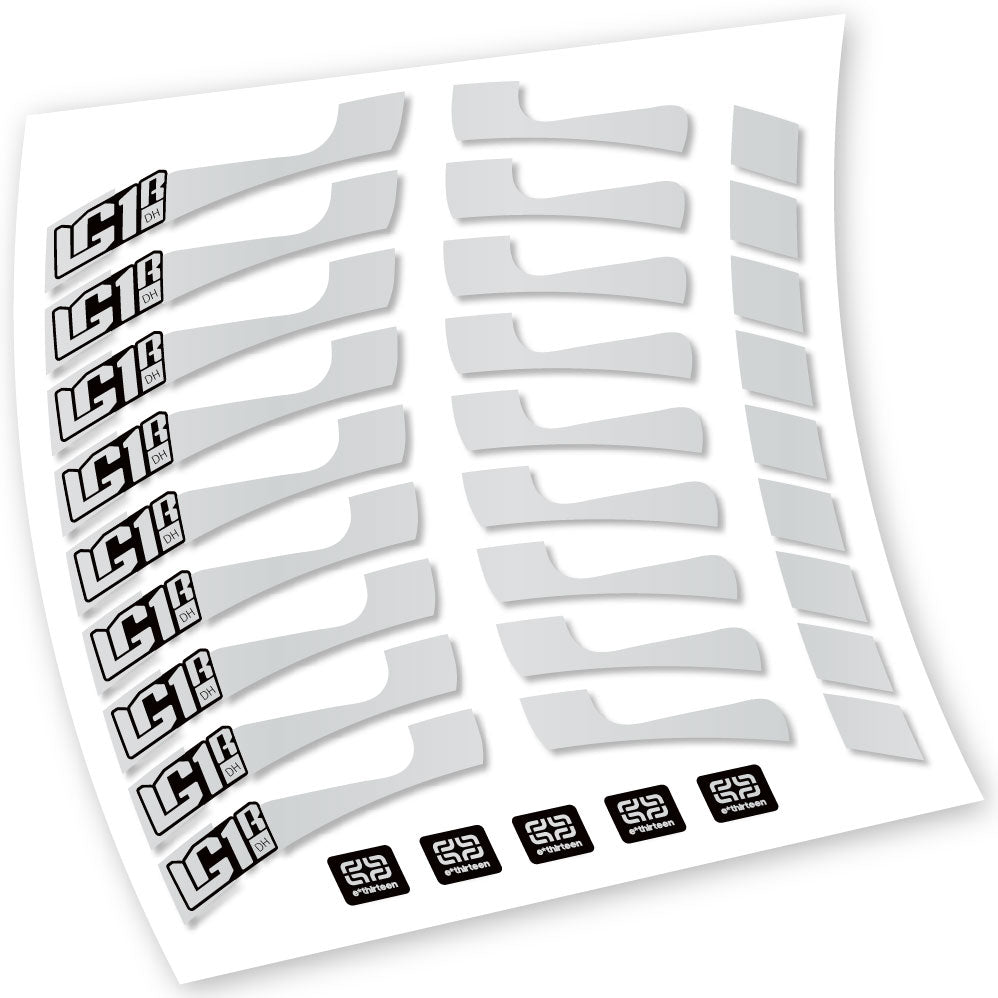 Decals, E-Thirteen LG1 DH, MTB Wheel, Bike sticker vinyl
