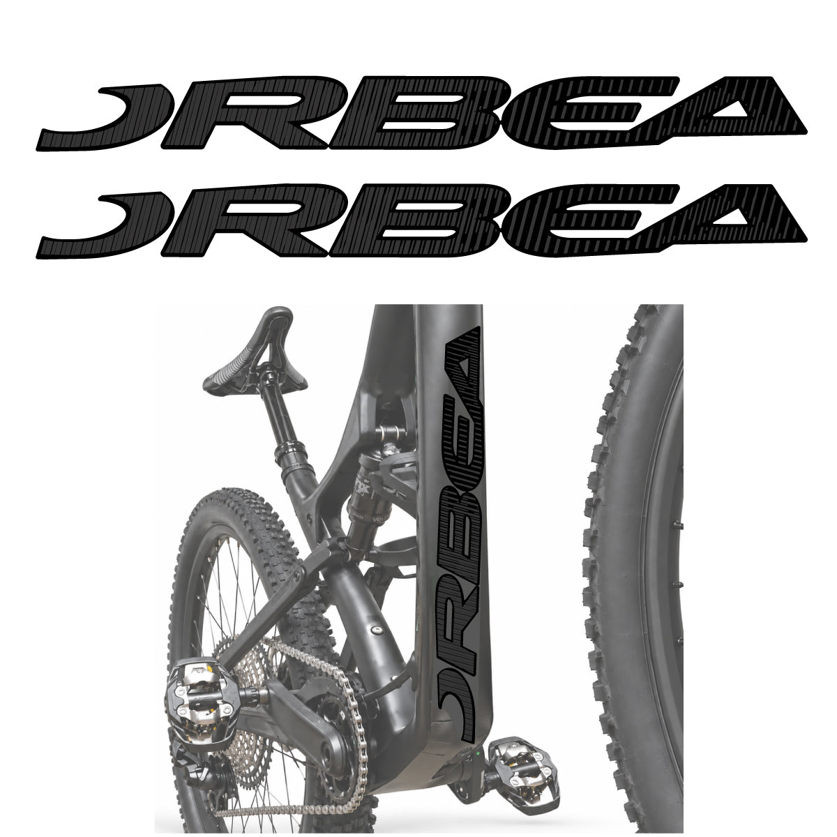 Compatible Stickers for Orbea Oiz 2020, Down Tube Lettering vinyl decals - Very Dark Grey