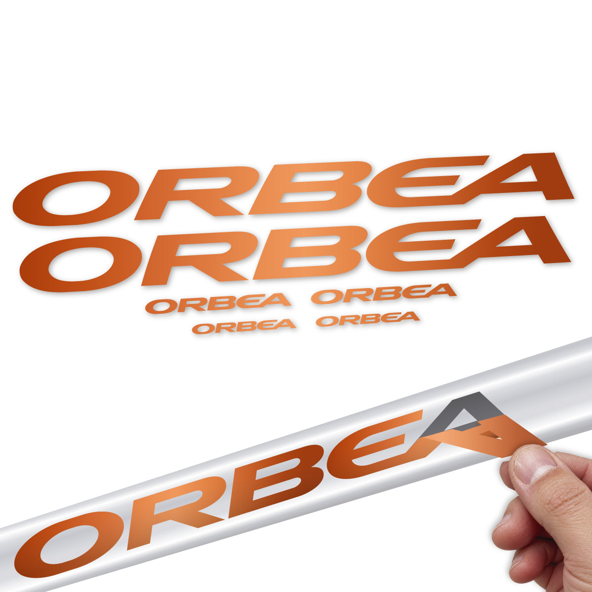 Compatible Stickers for Orbea Avant 2022-2027, Frame vinyl decals - Bronze