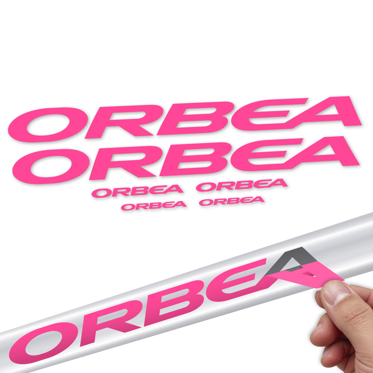 Compatible Stickers for Orbea Denna 2022-2027, Frame vinyl decals - Bubblegum Pink