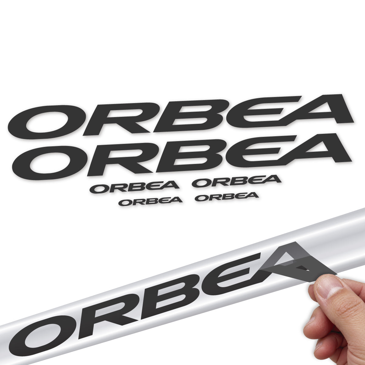 Compatible Stickers for Orbea Denna 2022-2027, Frame vinyl decals - Very Dark Grey