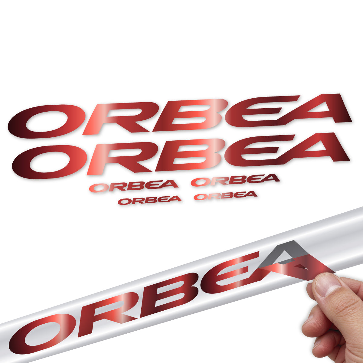 Compatible Stickers for Orbea Oiz 2022-2027, Frame vinyl decals - Copper