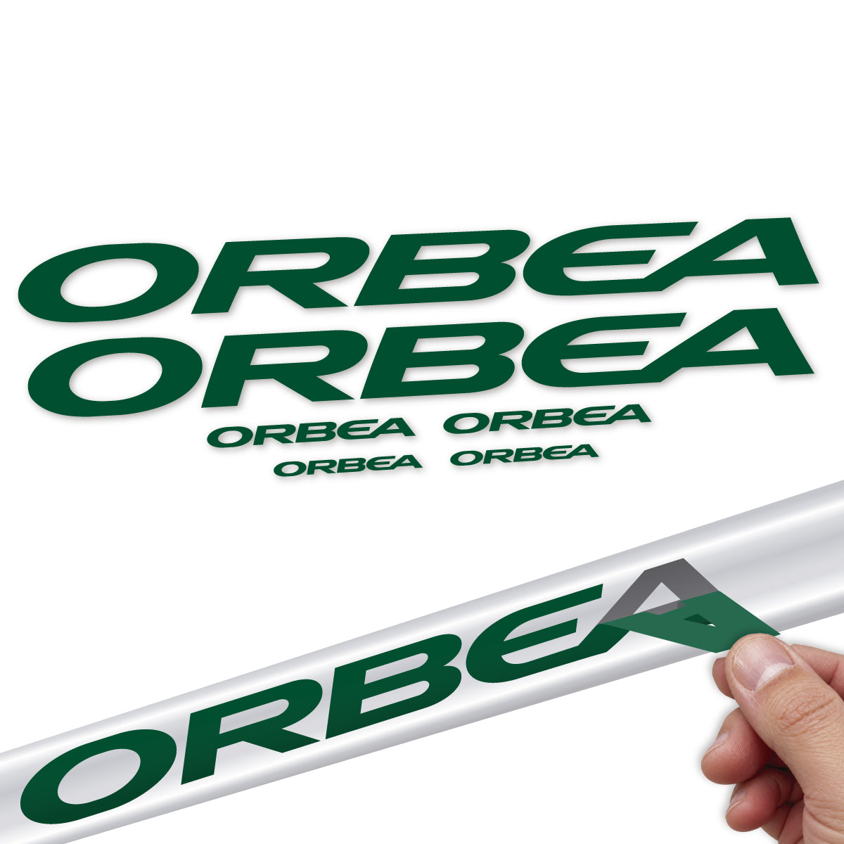Compatible Stickers for Orbea Denna 2022-2027, Frame vinyl decals - Dark Green