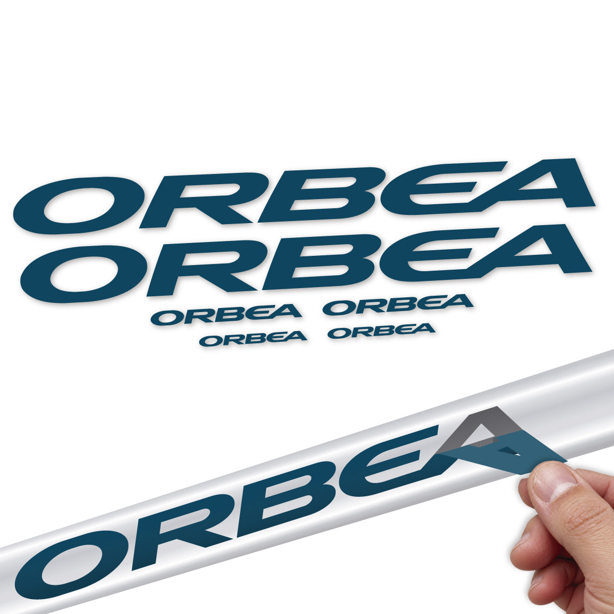 Compatible Stickers for Orbea Denna 2022-2027, Frame vinyl decals - Dark Lake