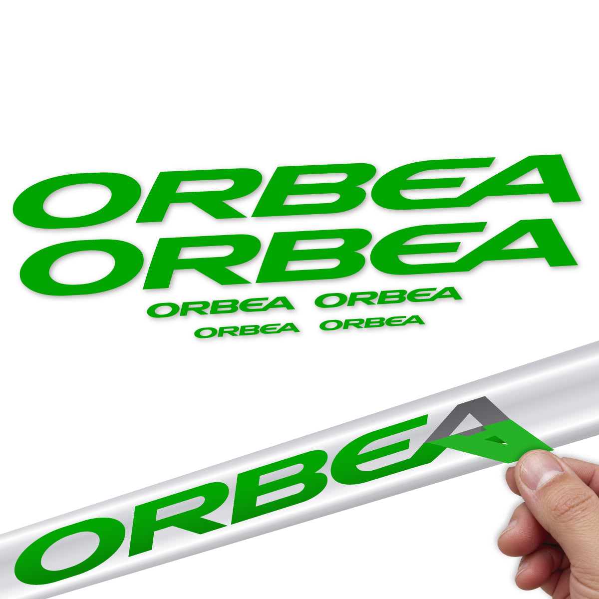 Compatible Stickers for Orbea Avant 2022-2027, Frame vinyl decals - Green