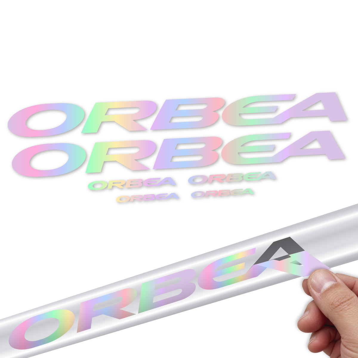 Compatible Stickers for Orbea Denna 2022-2027, Frame vinyl decals - Hollographic