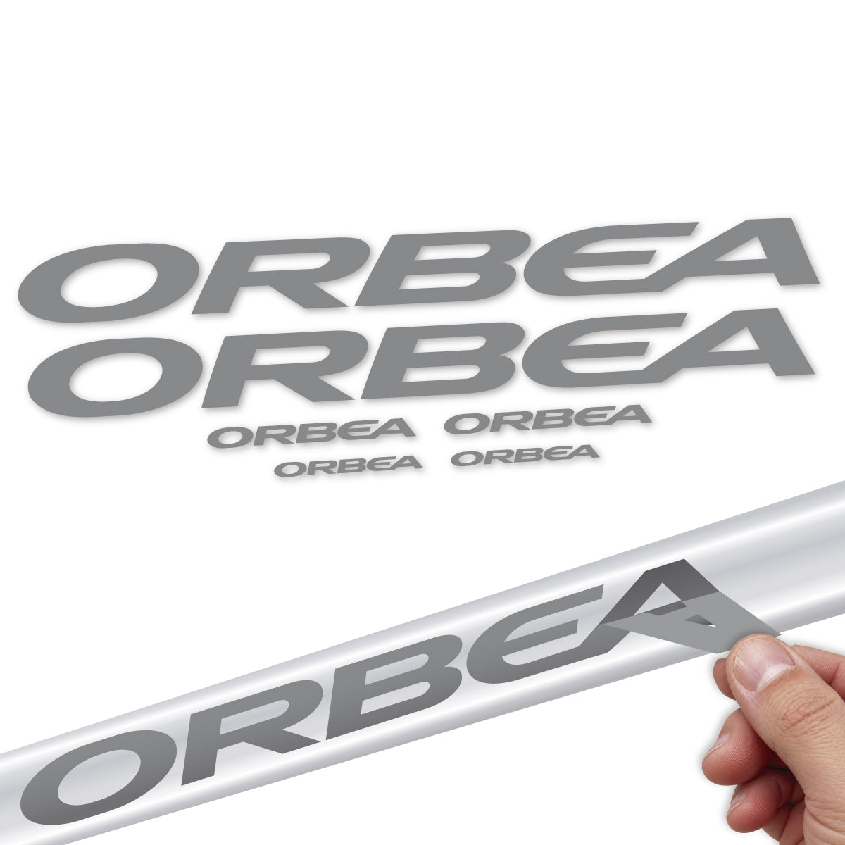 Compatible Stickers for Orbea Denna 2022-2027, Frame vinyl decals - Traffic Grey