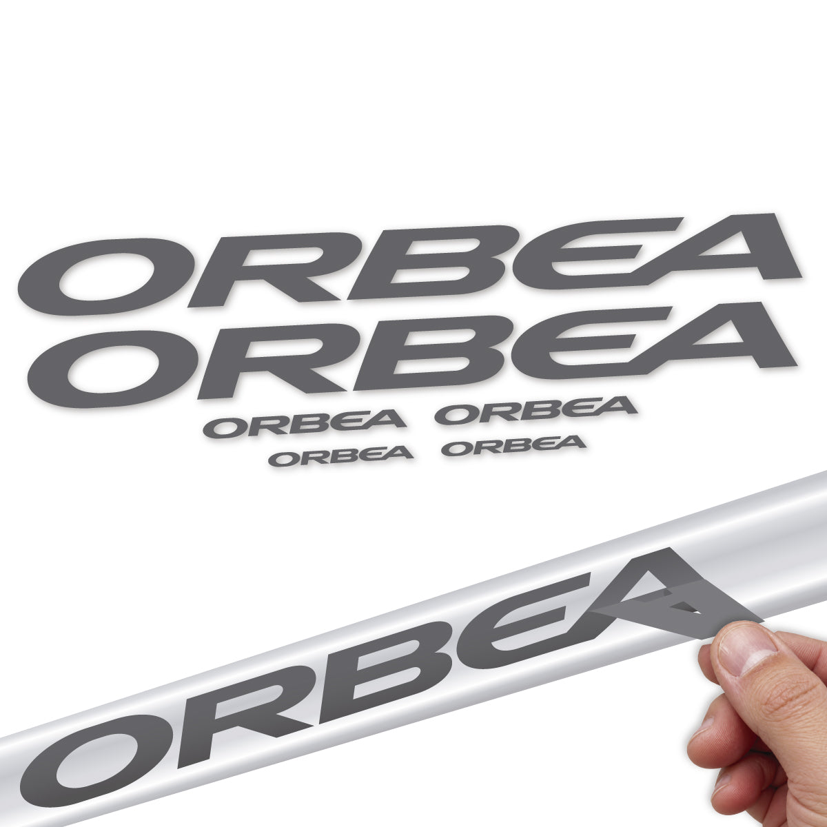 Compatible Stickers for Orbea Denna 2022-2027, Frame vinyl decals - Medium Grey