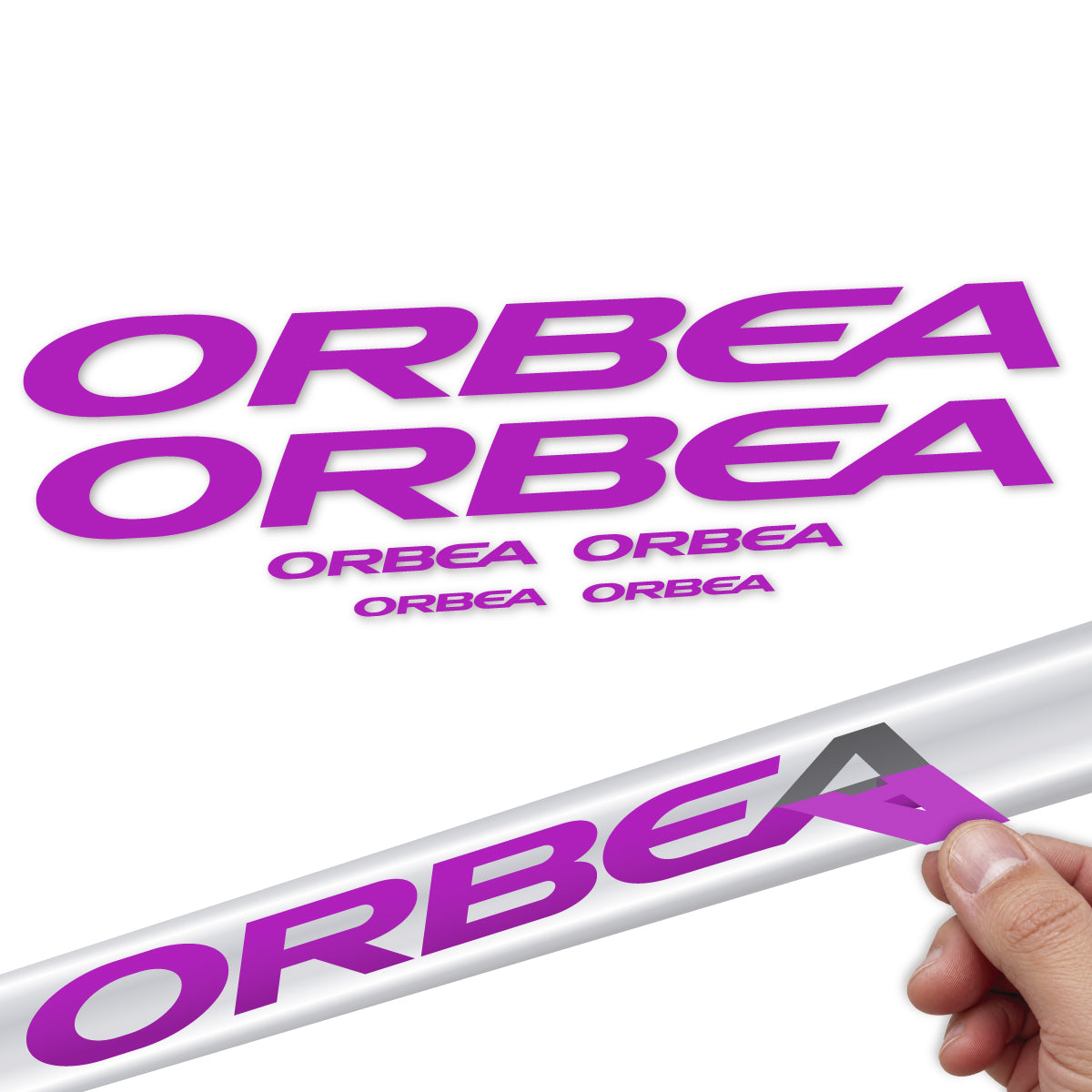 Compatible Stickers for Orbea Denna 2022-2027, Frame vinyl decals - Violet Pink