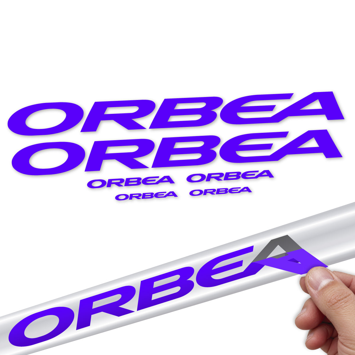 Compatible Stickers for Orbea Orca 2022-2027, Frame vinyl decals - Reflex Blue
