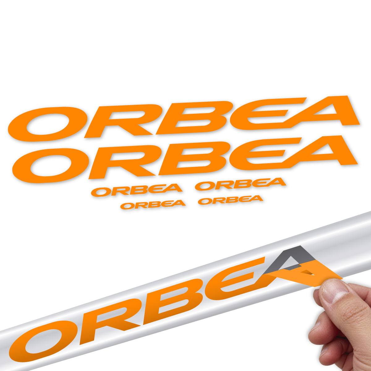 Compatible Stickers for Orbea Avant 2022-2027, Frame vinyl decals - Saffron Yellow
