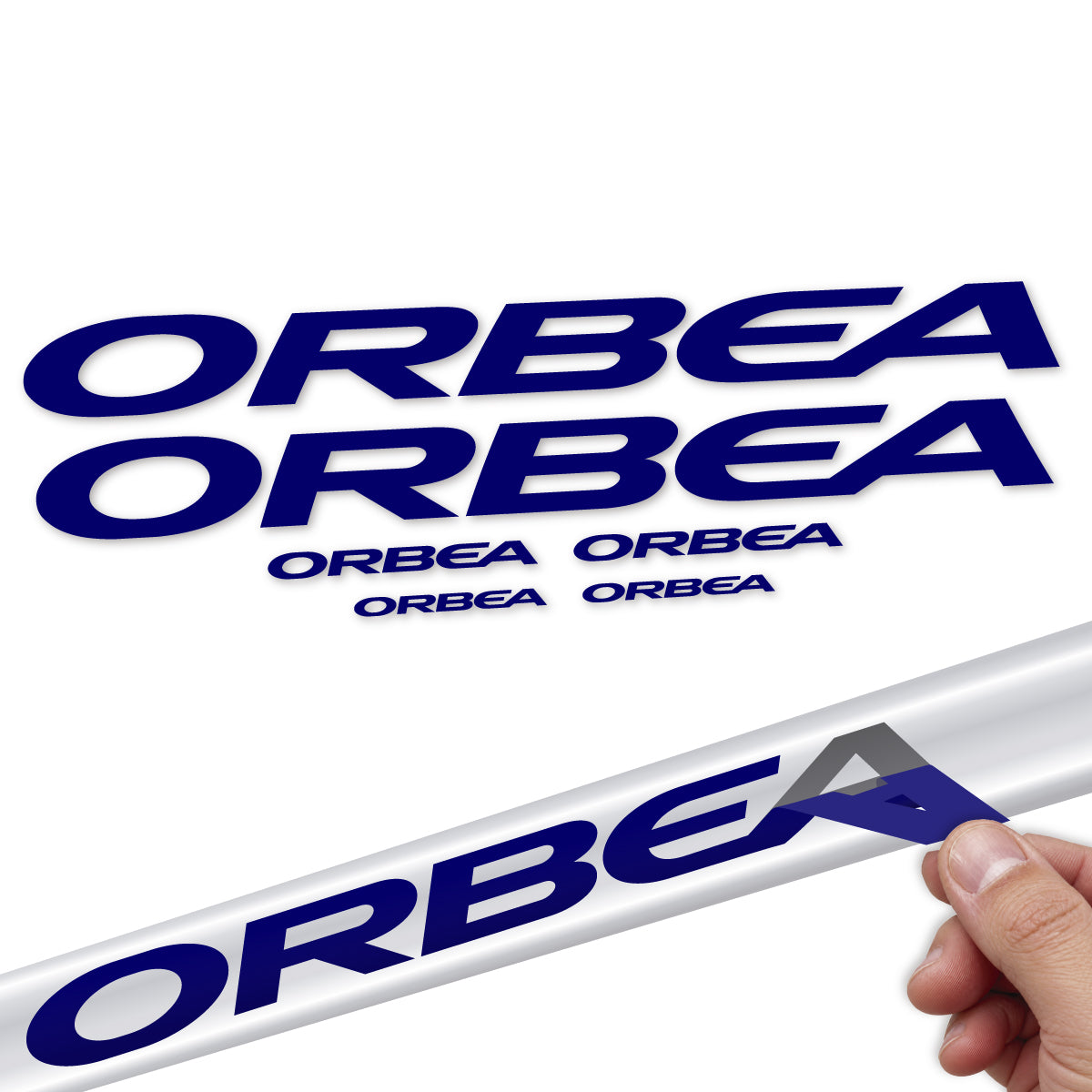 Compatible Stickers for Orbea Denna 2022-2027, Frame vinyl decals - Scandinavian Blue