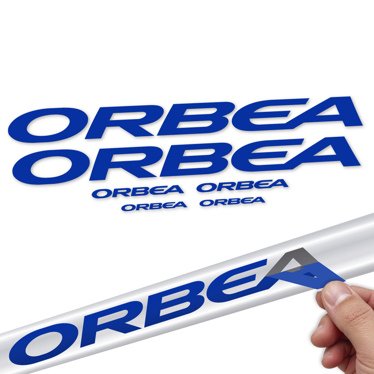 Compatible Stickers for Orbea Terra Race 2022-2027, Frame vinyl decals - Ultramarine Blue