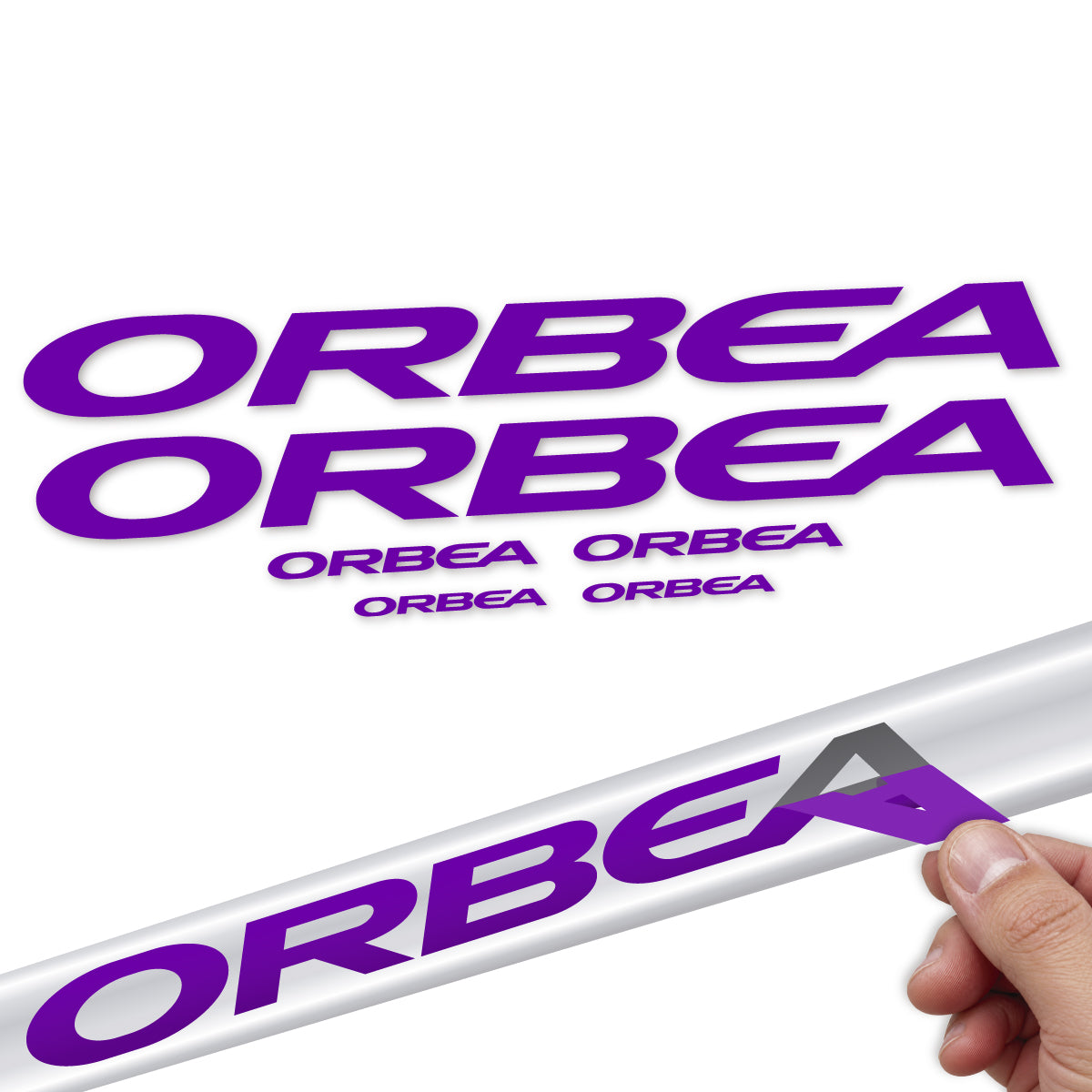 Compatible Stickers for Orbea Oiz 2022-2027, Frame vinyl decals - Violet