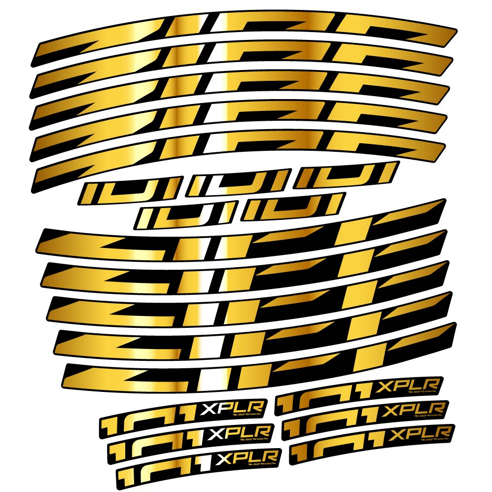 Aufkleber Zipp 101 XPLR, Rennradrad 18mm, Fahrradaufkleber Vinyl