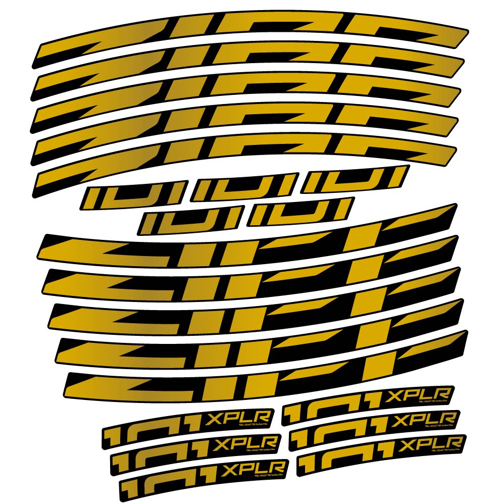 Aufkleber Zipp 101 XPLR, Rennradrad 18mm, Fahrradaufkleber Vinyl