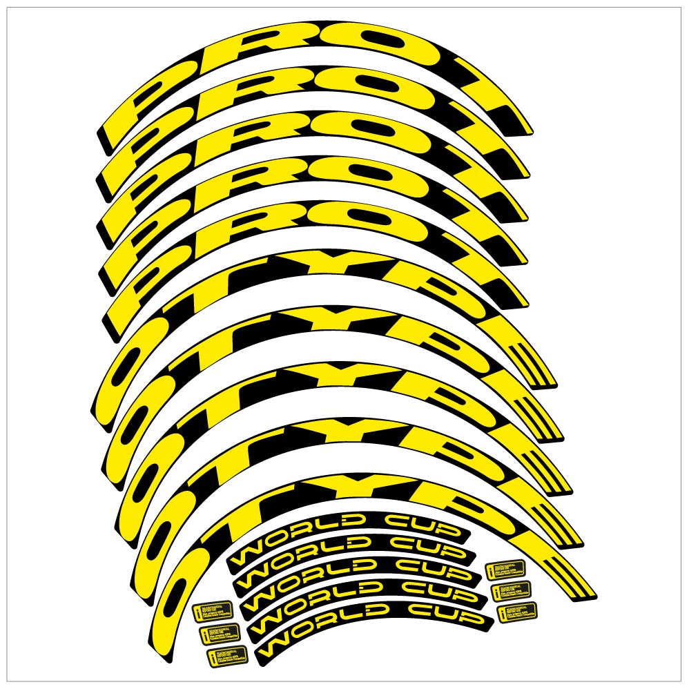 Decal Prototype World Cup, MTB Wheel 29, bike sticker vinyl