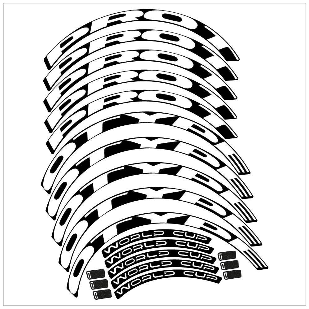 Decal Prototype World Cup, MTB Wheel 29, bike sticker vinyl
