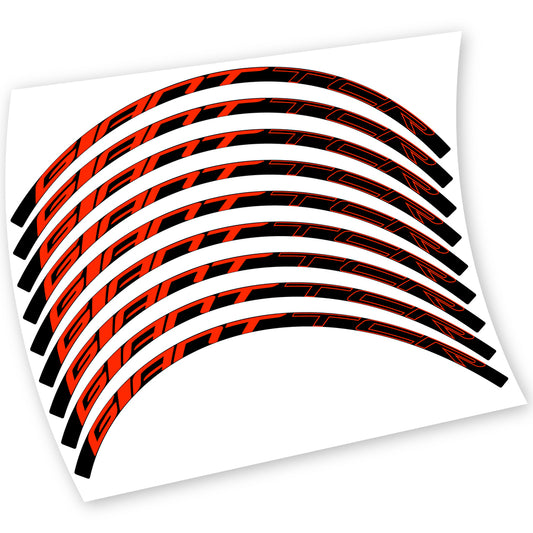 Neon Red decal for Giant TCR road wheel 30mm – bike sticker vinyl