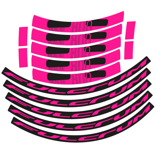 Neon Pink decal for Fulcrum Racing 800 DB Disc road wheel 35mm – bike sticker vinyl