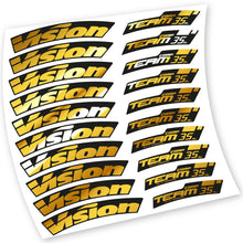 Load image into Gallery viewer, Decals, Vision Team 35, Road Wheel 35 mm, Bike sticker vinyl
