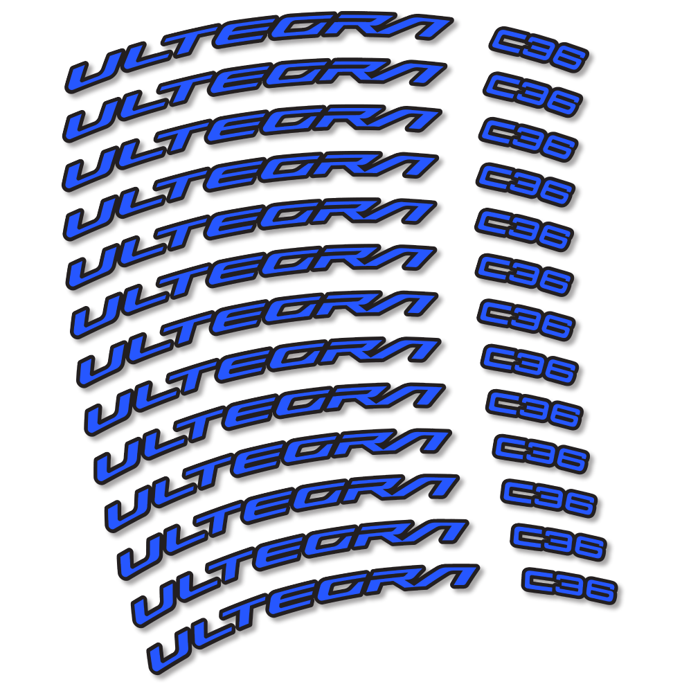 Decal Shimano Ultegra C36, Road Wheel 36mm, bike sticker vinyl