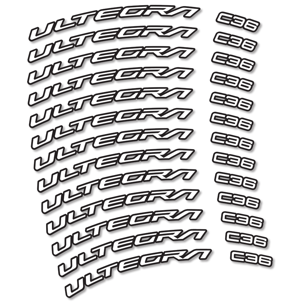 Decal Shimano Ultegra C36, Road Wheel 36mm, bike sticker vinyl