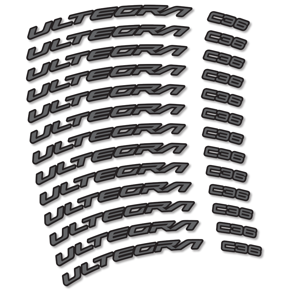 Decal Shimano Ultegra C36, Road Wheel 36mm, bike sticker vinyl