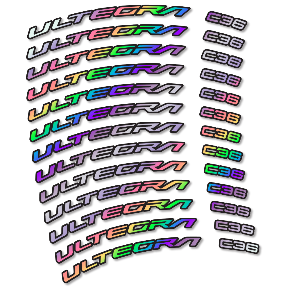 Decal Shimano Ultegra C36, Road Wheel 36mm, bike sticker vinyl