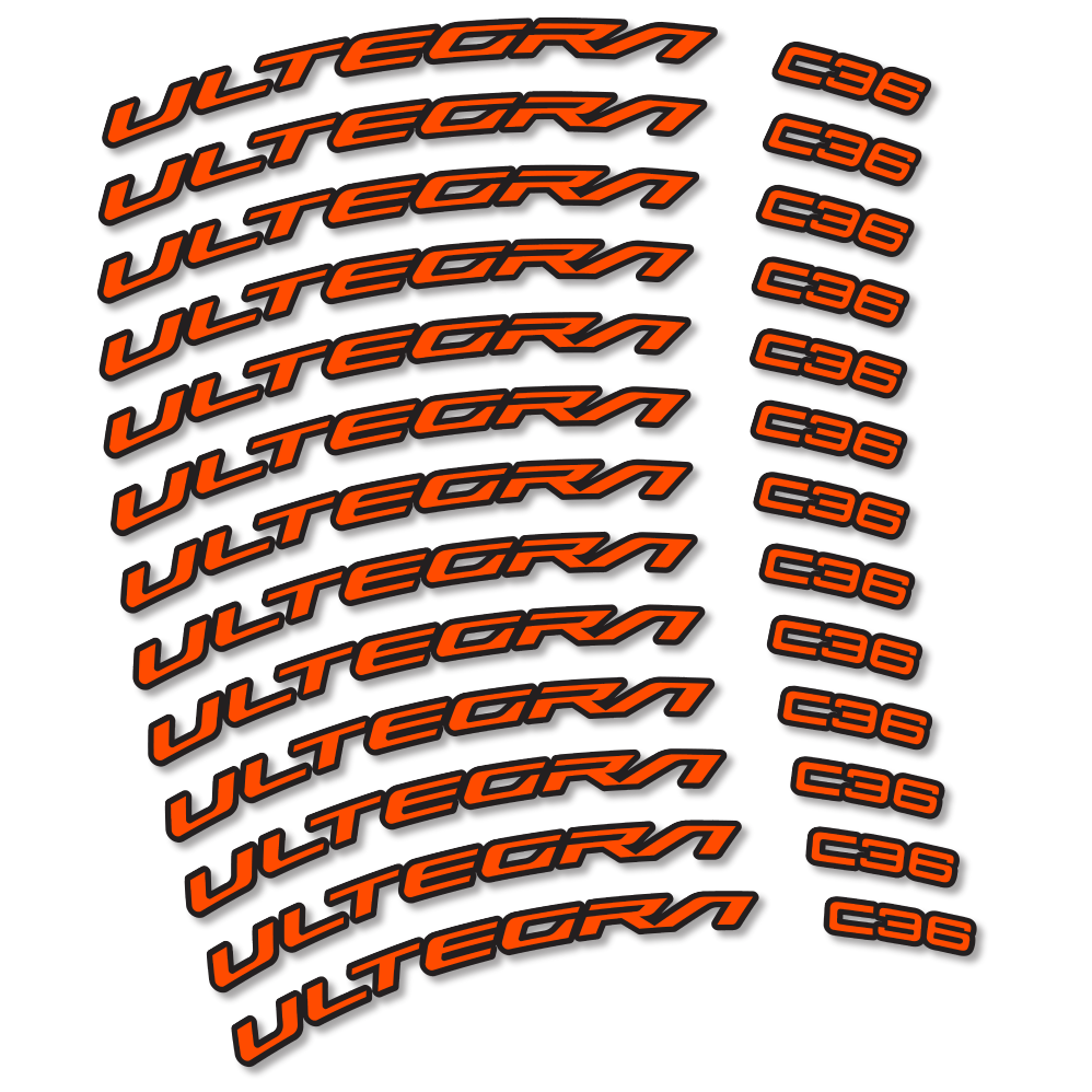 Decal Shimano Ultegra C36, Road Wheel 36mm, bike sticker vinyl