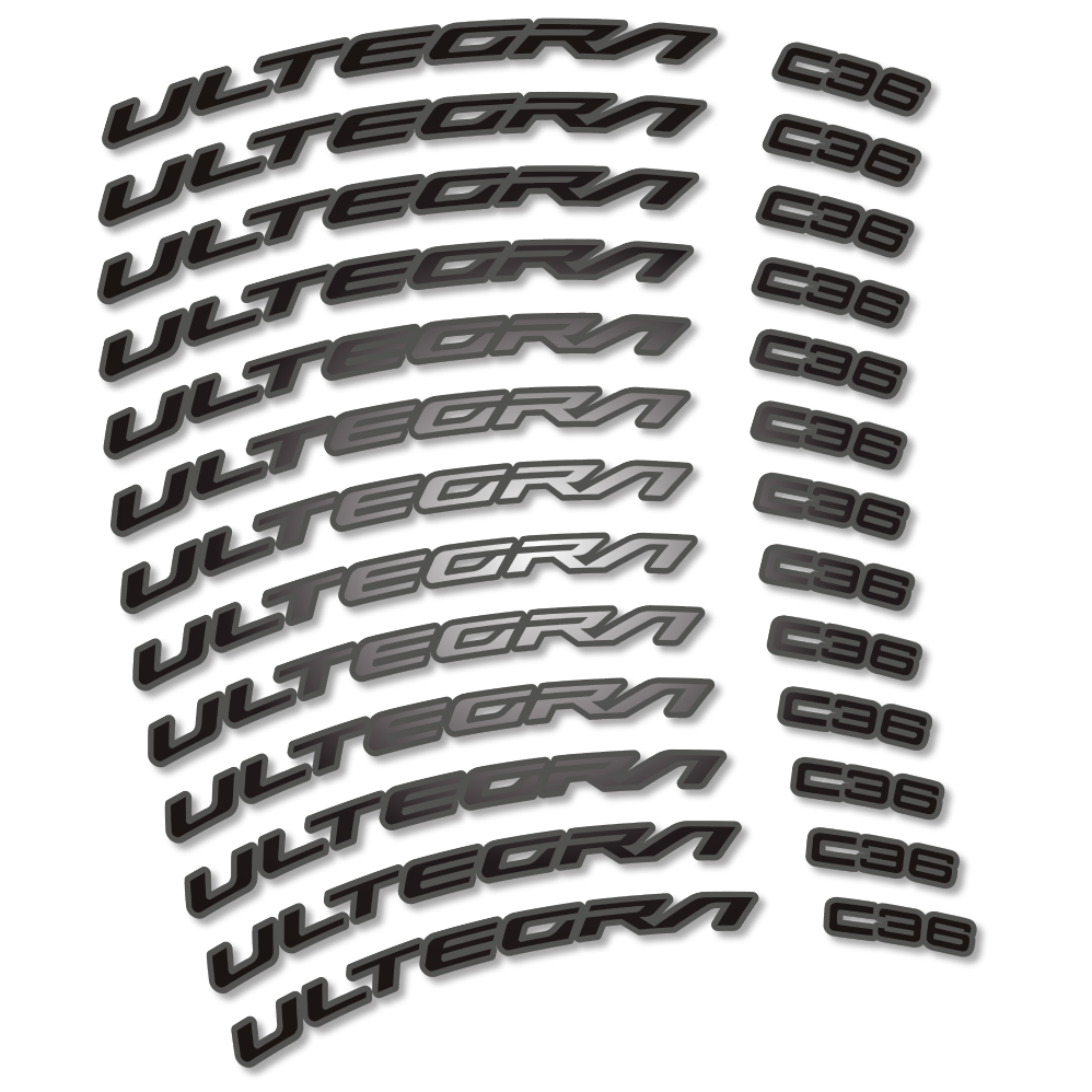 Decal Shimano Ultegra C36, Road Wheel 36mm, bike sticker vinyl