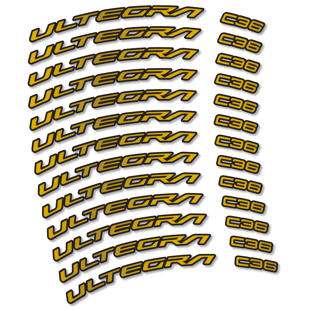 Decal Shimano Ultegra C36, Road Wheel 36mm, bike sticker vinyl