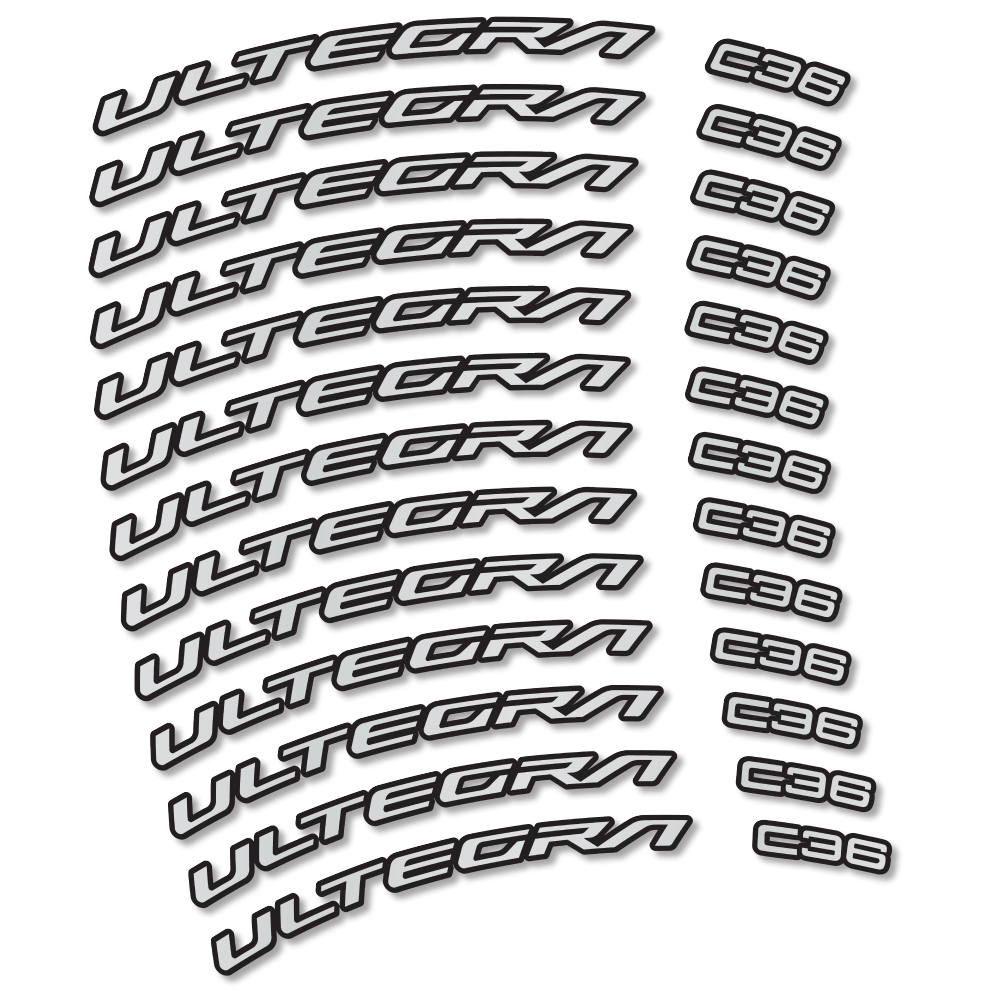 Decal Shimano Ultegra C36, Road Wheel 36mm, bike sticker vinyl