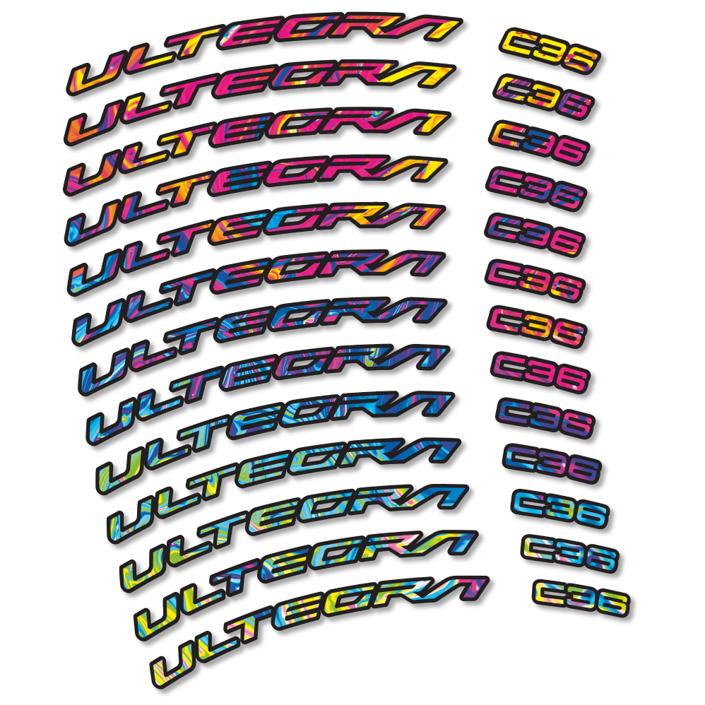 Decal Shimano Ultegra C36, Road Wheel 36mm, bike sticker vinyl