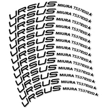 Load image into Gallery viewer, Decal Ursus Miura Ts37 Evo Disc, Road Wheel 37 mm, bike sticker vinyl
