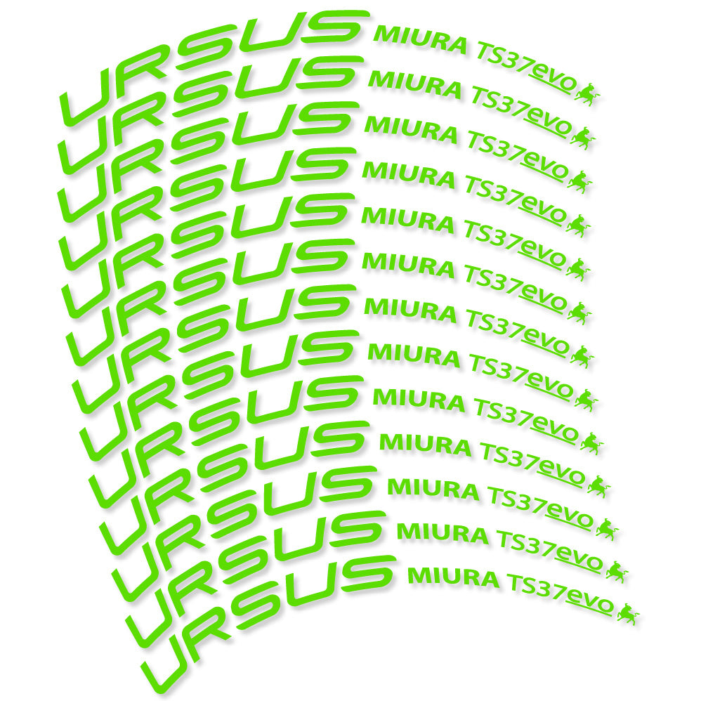 Decal Ursus Miura Ts37 Evo Disc, Road Wheel 37 mm, bike sticker vinyl