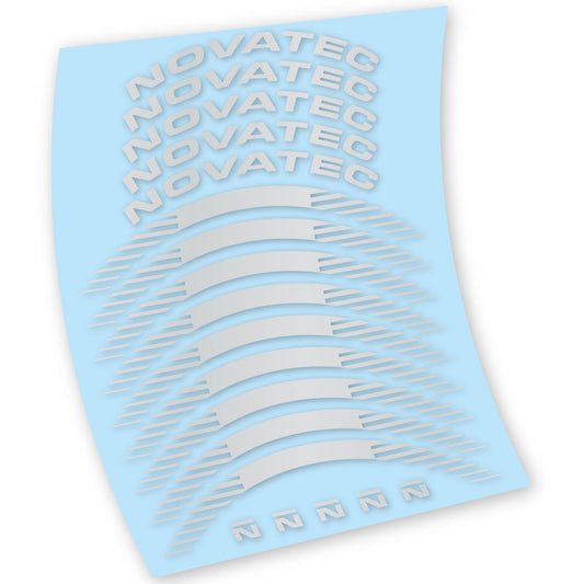Light Silver decal for Novatec R3 Disc road wheel 38mm – bike sticker vinyl