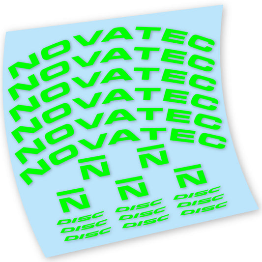 Neon Green decal for Novatec R3 Disc road wheel 38mm – bike sticker vinyl