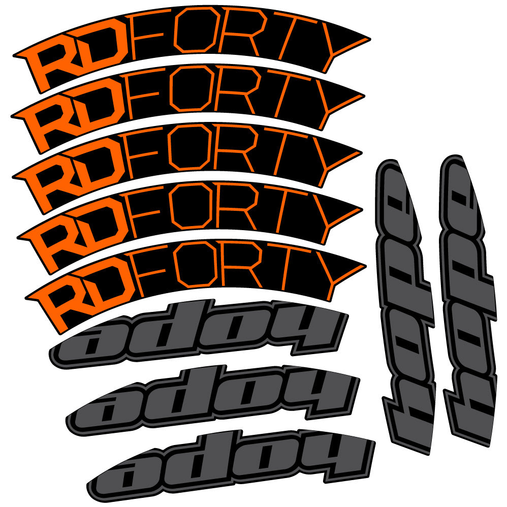 Aufkleber Hope RD Forty 2020, Rennradrad 40mm, Fahrradaufkleber Vinyl