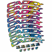 Load image into Gallery viewer, Decal CADEX 42 Tubeless Shoe Brake, Road Wheel 42, bike sticker vinyl
