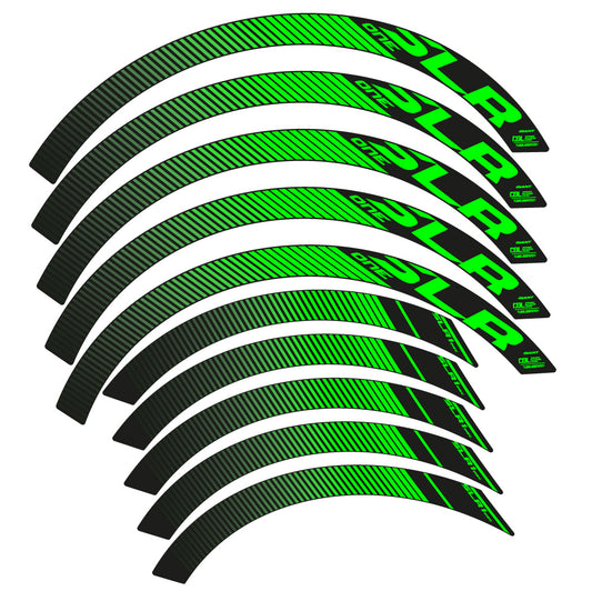 Neon Green decal for Giant SLR One Disc Carbon road wheel 42mm – bike sticker vinyl