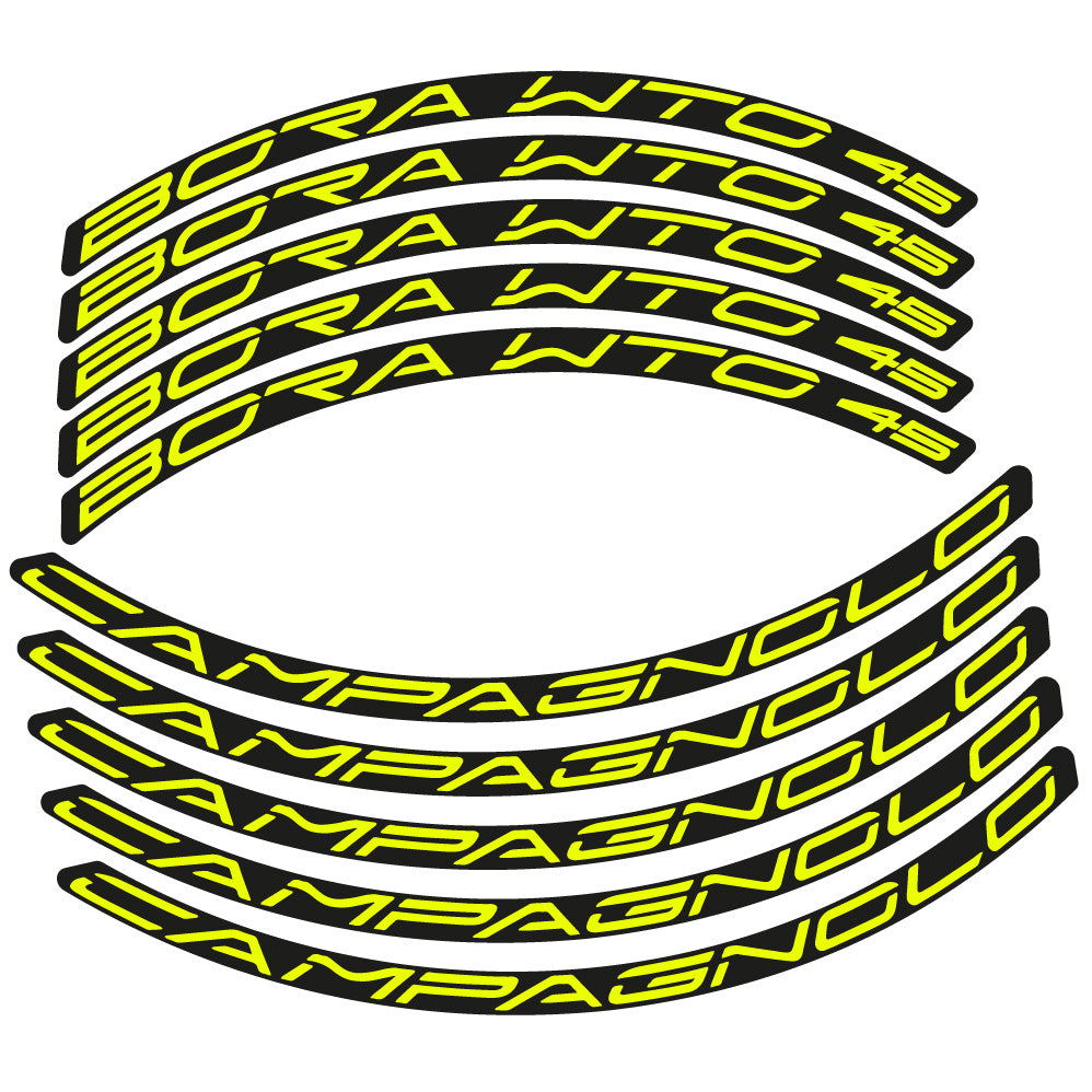 Aufkleber Campagnolo Bora WTO 45, Rennradrad 45 mm, Fahrradaufkleber Vinyl