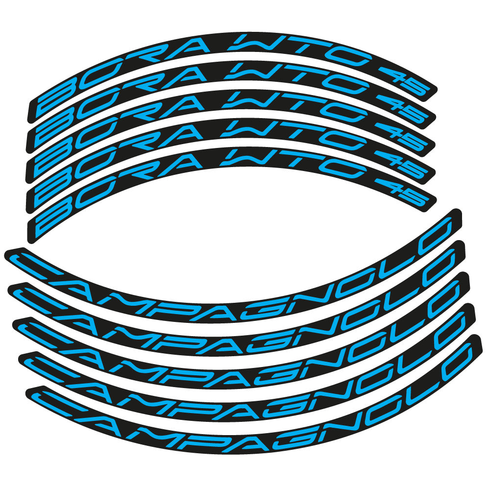 Aufkleber Campagnolo Bora WTO 45, Rennradrad 45 mm, Fahrradaufkleber Vinyl