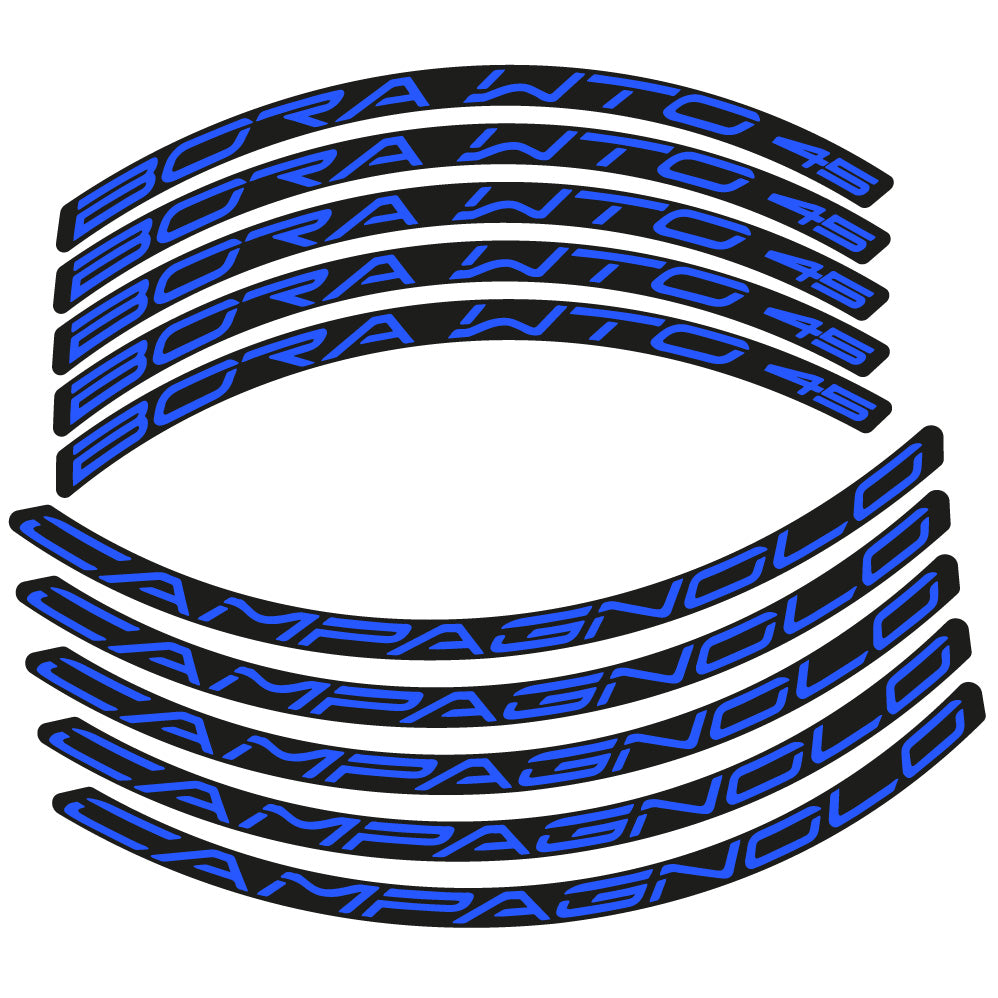 Aufkleber Campagnolo Bora WTO 45, Rennradrad 45 mm, Fahrradaufkleber Vinyl