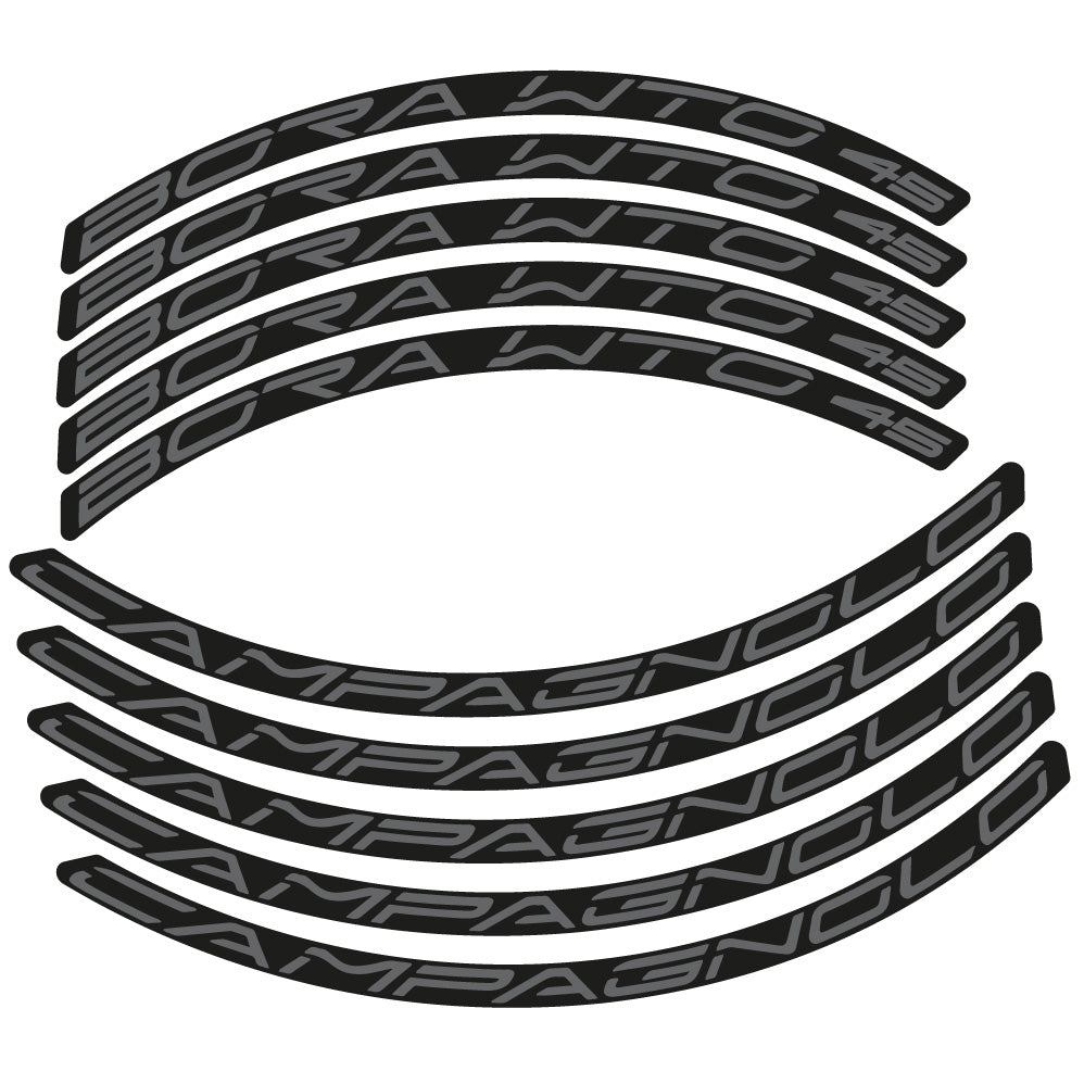 Aufkleber Campagnolo Bora WTO 45, Rennradrad 45 mm, Fahrradaufkleber Vinyl
