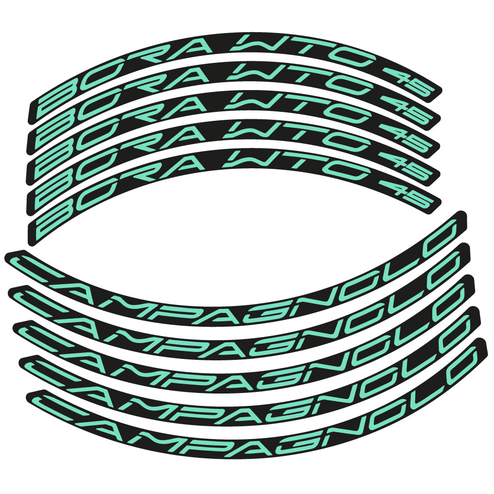 Aufkleber Campagnolo Bora WTO 45, Rennradrad 45 mm, Fahrradaufkleber Vinyl
