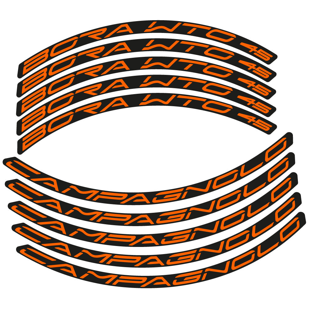 Aufkleber Campagnolo Bora WTO 45, Rennradrad 45 mm, Fahrradaufkleber Vinyl