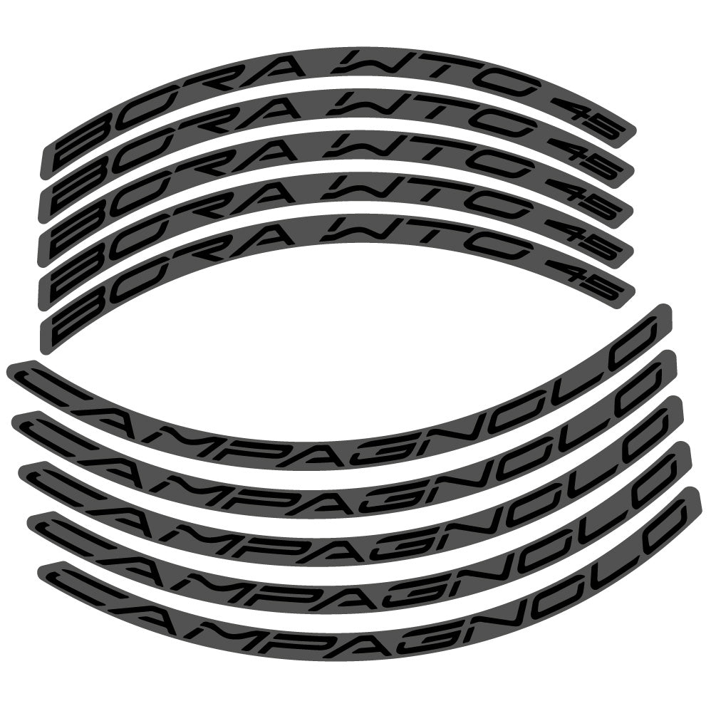 Aufkleber Campagnolo Bora WTO 45, Rennradrad 45 mm, Fahrradaufkleber Vinyl