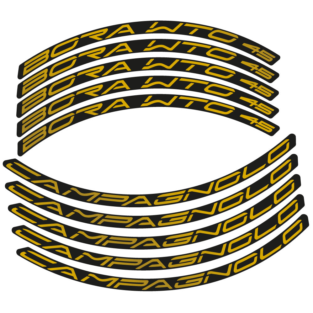 Aufkleber Campagnolo Bora WTO 45, Rennradrad 45 mm, Fahrradaufkleber Vinyl