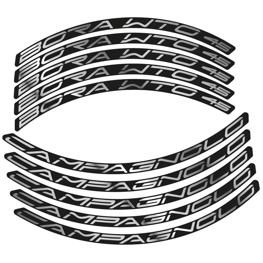 Aufkleber Campagnolo Bora WTO 45, Rennradrad 45 mm, Fahrradaufkleber Vinyl